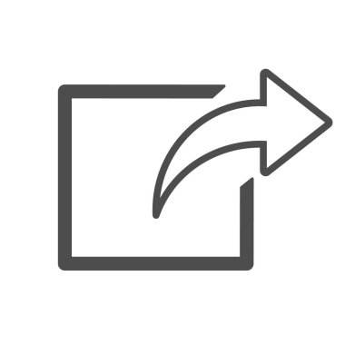 Connection and share icon vector isolated on white background