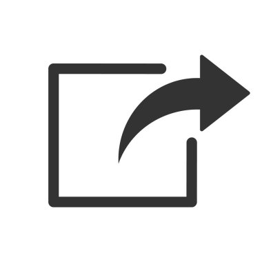 Connection and share icon vector isolated on white background