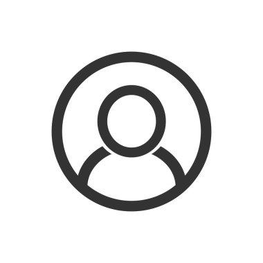 user login or authenticate icon, human person symbol.