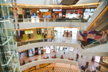 abstract blurred of department store or shopping center mall modern for banner advertising background