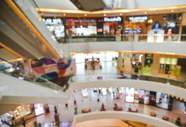 abstract blurred of department store or shopping center mall modern for banner advertising background