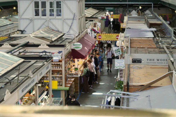 카디프 갤러리를 있었습니다 카디프 센트럴 Cardiff Central Market 카디프 중심부에 — 스톡 사진