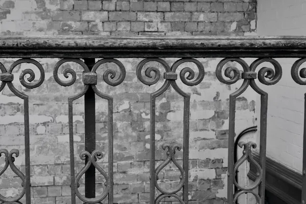 Стара Стіна Залізні Сходи Сходах Старого Вікторіанського Ринку Кардіффі Уельс — стокове фото
