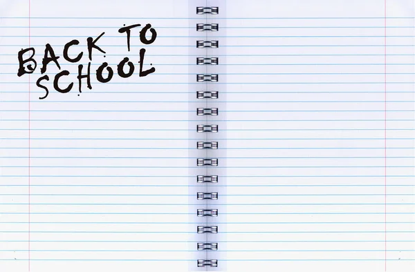 Background Empty Lined Notepad Design Records Concept Back School — Fotografia de Stock