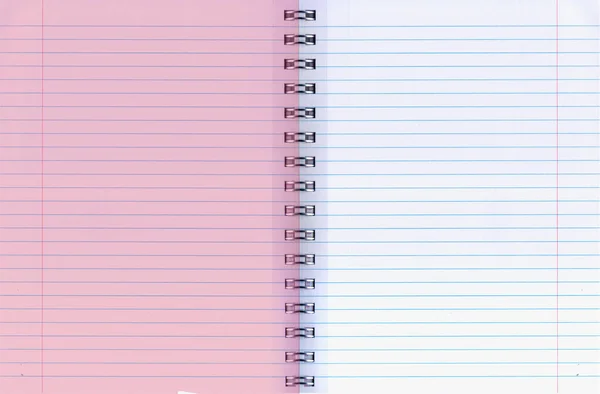 Background Empty Lined Notepad Pink Divider Design Records Concept Back — Fotografia de Stock