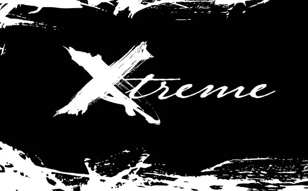 Fondo Texturizado Abstracto Rastros Texto Xtrem Para Logo Idea Marca — Vector de stock