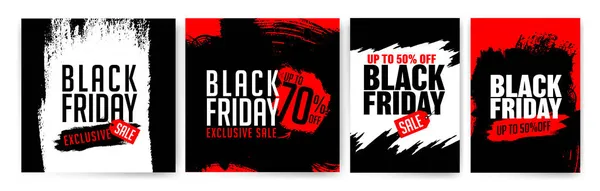 Banner Templates Black Friday Promotion Banner Offer Sale Templates Web — Stock Vector