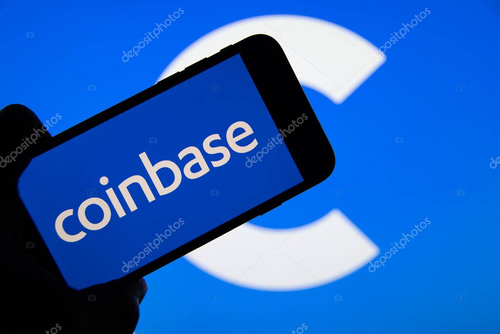 Rheinbach, Germany  11 November 2021,  The brand logo of the trading platform for cryptocurrency 
