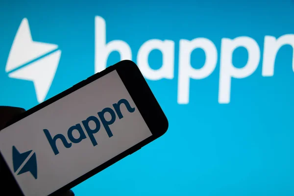 Rheinbach Dezember 2021 Das Markenlogo Der Online Dating Plattform Happn — Stockfoto