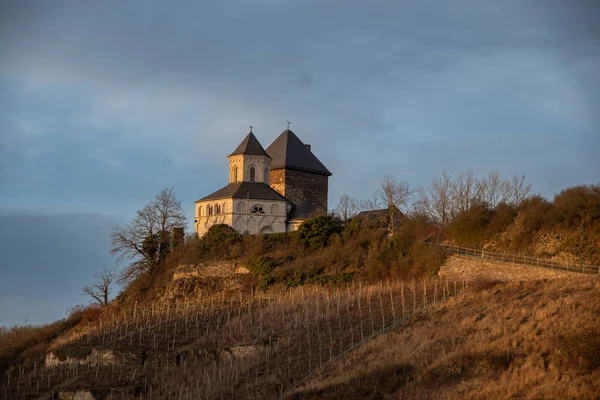 Matthias Chapel Kobern Gondorf Evening Sun — Stockfoto