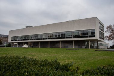 Bonn, Almanya 24 Ocak 2022, Bonn Üniversitesi ve Devlet Kütüphanesi