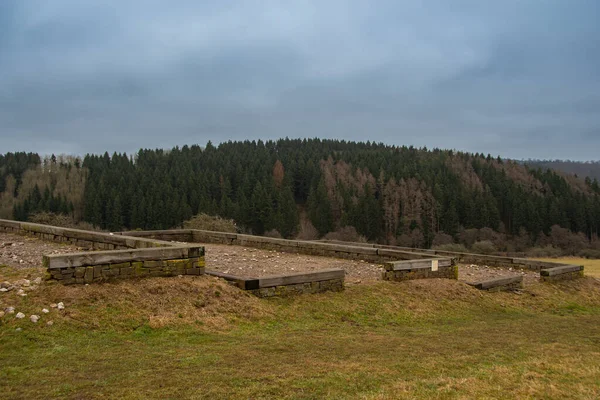 Остатки Старого Римского Поселения Недалеко Неттерсхайма — стоковое фото