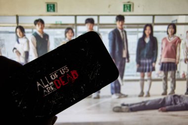 Rheinbach, Almanya 2 Şubat 2022, Yeni Netflix serisi 