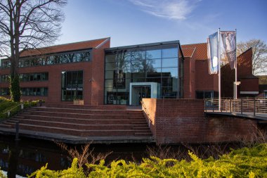 Emden, Almanya 17 Nisan 2022, Emden 'deki sanat galerisinin manzarası