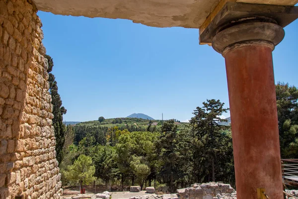 Histórico Palacio Knossos Isla Griega Creta — Foto de Stock