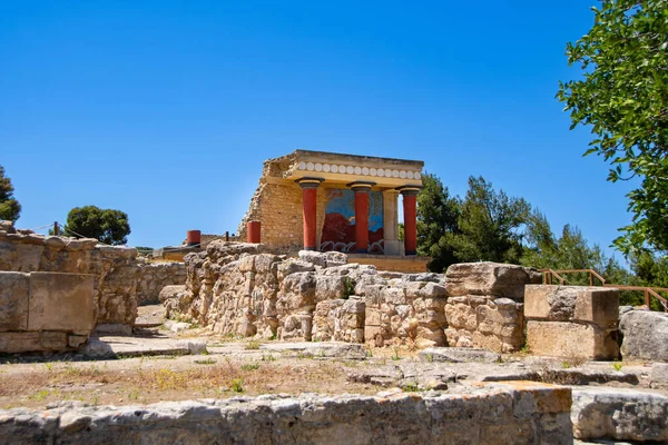 Palacio Knossos Isla Griega Creta — Foto de Stock