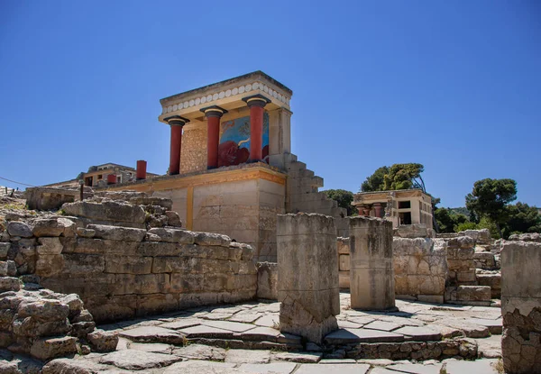 Palacio Knossos Isla Griega Creta — Foto de Stock