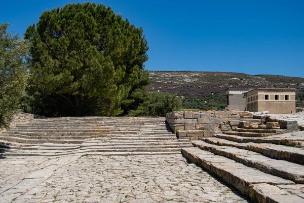Histórico Palacio Knossos Isla Griega Creta — Foto de Stock