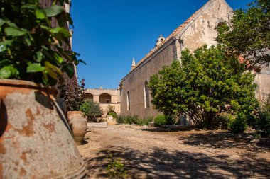 Yunanistan 'ın Girit adasındaki Arkadi Ortodoks Manastırı' nda