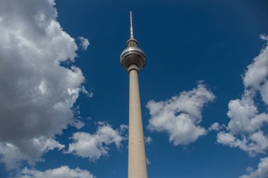 The 368 meter high television tower of Berlin at Alexanderplatz