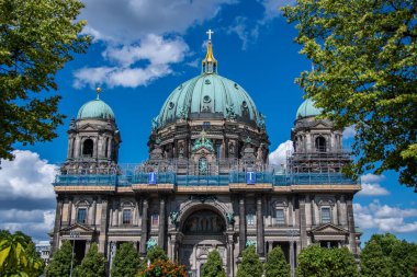 Berlin, Germany  28 June 2022,  The Berlin Cathedral being renovated