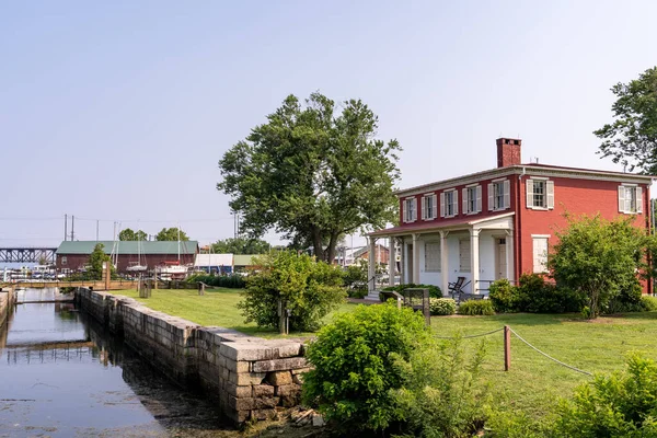 Havre Grace July 2021 Lock House Canal — Stock Photo, Image