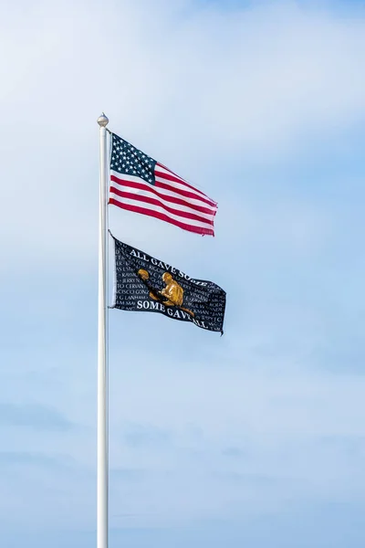 Cape May Outubro 2020 Bandeira Dos Estados Unidos Acima Uma — Fotografia de Stock