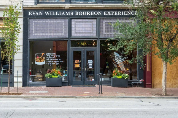 Louisville Sept 2021 Evan Williams Bourbon Experience Whiskey Row Part — Stock Photo, Image