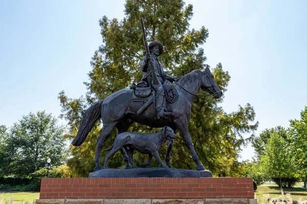 Fort Smith Settembre 2021 Territories Harold Holden Una Statua Bass — Foto Stock