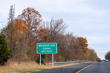 Maryland, Hanover 'deki Maryland Canlı Kumarhanesi için otoyol tabelası