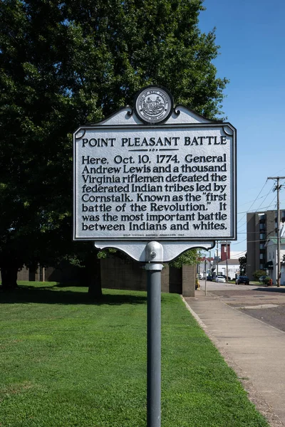 Point Pleasant Virginia Occidental Septiembre 2021 Argumenta Que Batalla Point — Foto de Stock