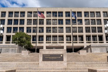 Washington, DC - Sept. 6, 2022: United States Department of Labor Frances Perkins Building clipart