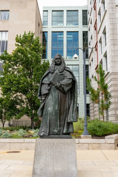 Washington Sept 2022 Sir William Blackstone Bronze Statue Paul Wayland — Stock Photo, Image