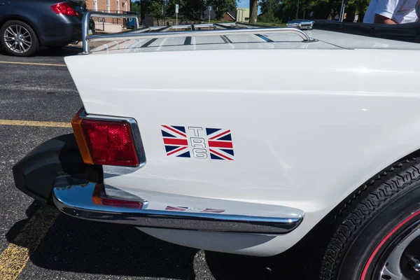 West Chester August 2019 Close Rear Quarter Panel White Triumph — Stock Photo, Image