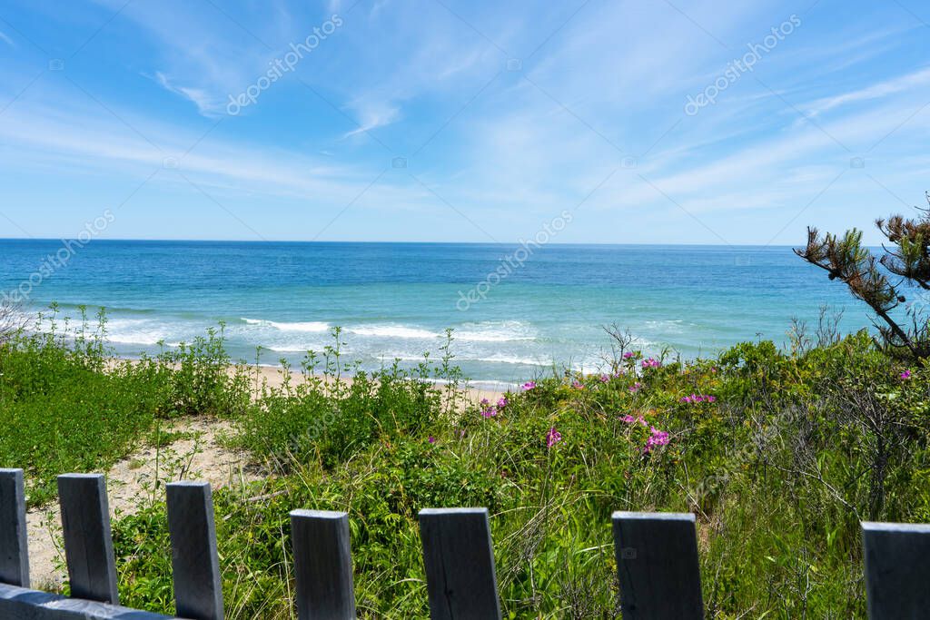 hermosa escena de vacaciones de la brillante aqua azul océano y arena