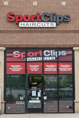 Collegeville, PA - 9 Mayıs 2019: Gordon Logan spor temalı bir ortamda 