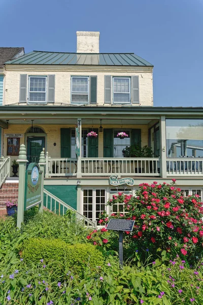 Chesapeake City Května 2019 Restaurace Bayard House Díra Zdi Baru — Stock fotografie