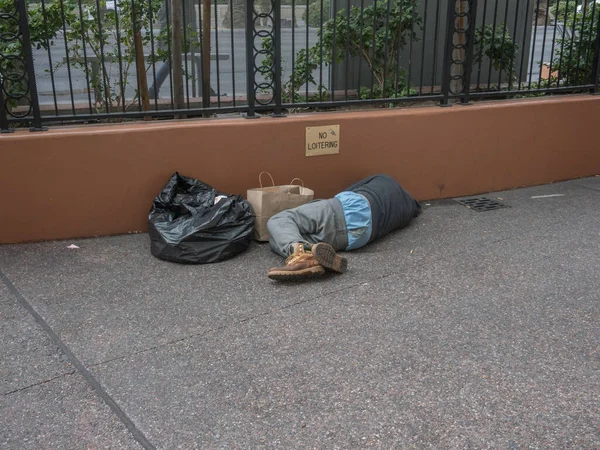 Las Vegas, Nevada - 21 Kasım 2016: Evsiz kişi 