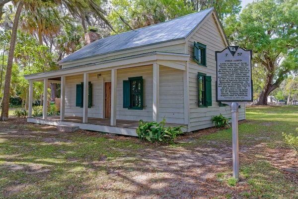 Bluffton, SC - 13 Nisan 2018 Eski Kasaba bölgesinde bulunan Garvin Evi 'nin sahibi Afrikalı bir Amerikalı azat edilmiş köle..