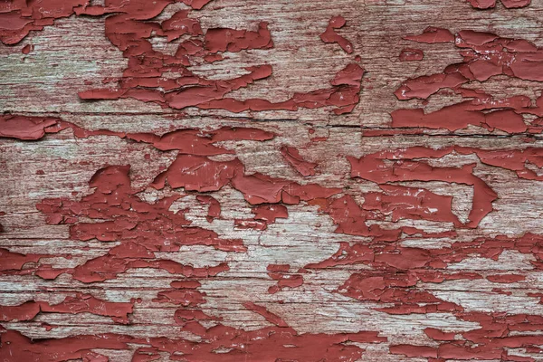 Textura Fundo Descascamento Tinta Vermelha Madeira Cinza Intemperizada — Fotografia de Stock