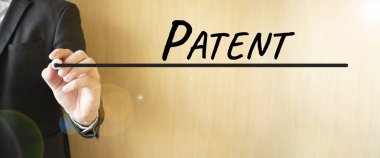 El yazısı patenti, keçeli kalem, iş konsepti