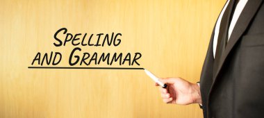 El yazısı yazması imla ve Gramer, keçeli kalemle, iş kavramı