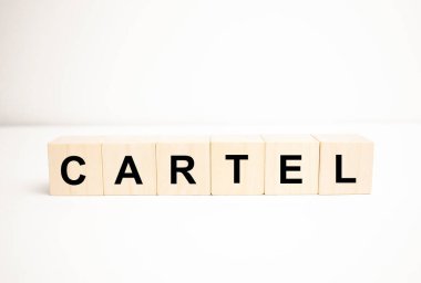 Tahta küplere b2B konsepti. İş konsepti