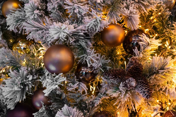 Weihnachten Und Neujahr Urlaub Hintergrund Mit Bokeh Vintage Farbe Getönt — Stockfoto