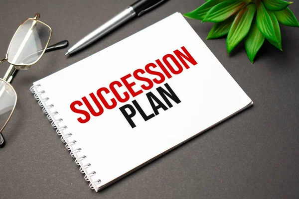 Palabra Del Plan Sucesión Tipografía Palabras Marketing Empresarial Concepto — Foto de Stock