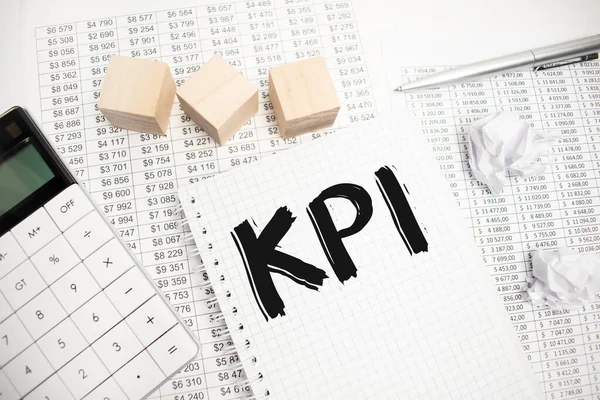 Kpi Concepts Note Business Finance Concept — Stock Photo, Image