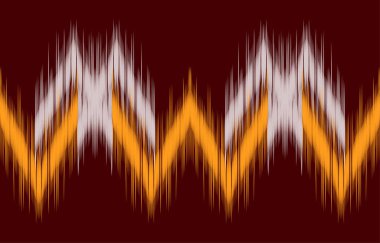 Etnik faks kusursuz desen geometrik geleneksel nakış tarzı.Arkaplan, halı, hasırı, duvar kağıdı, giysi, ambalaj, Batik, kumaş, Vektör illüstrasyonu için tasarım.
