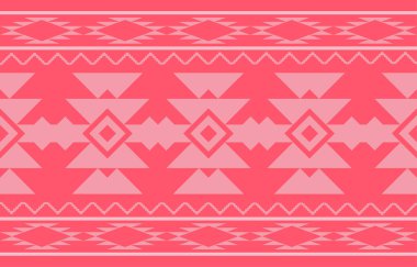 Navajo kumaşsız desen geometrik kabile geleneksel arka planı, yerli Amerikan tasarım elementleri, halı, duvar kağıdı, giysi, halı, iç mekan, Vektör illüstrasyon nakışı.