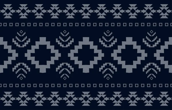 Ткань Навахо Бесшовный Шаблон Геометрический Племенной Этнический Фон Коренные Американские — стоковый вектор