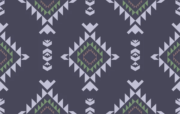 Navajo Fabric Seamless Pattern Geometric Tribal Ethnic Traditional Background Native — Stock Vector